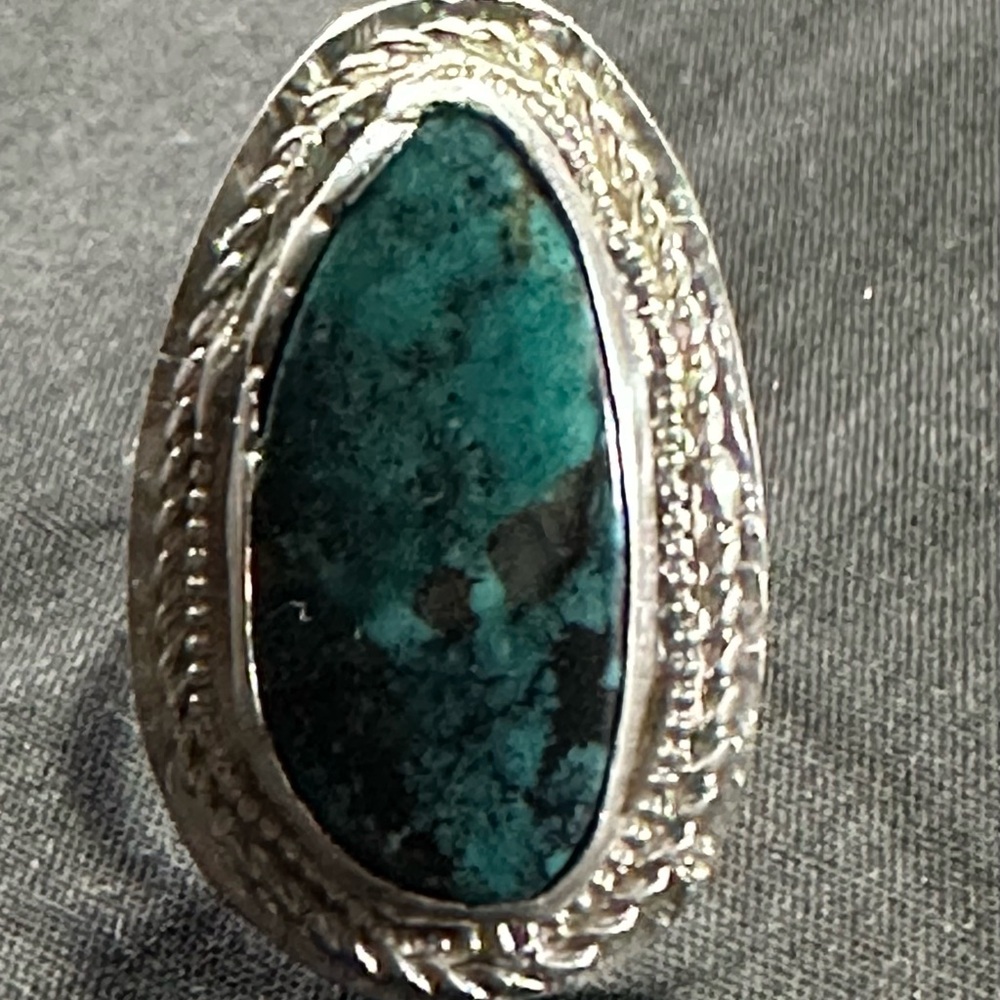 Arizona cloud Mountain turquoise ring
